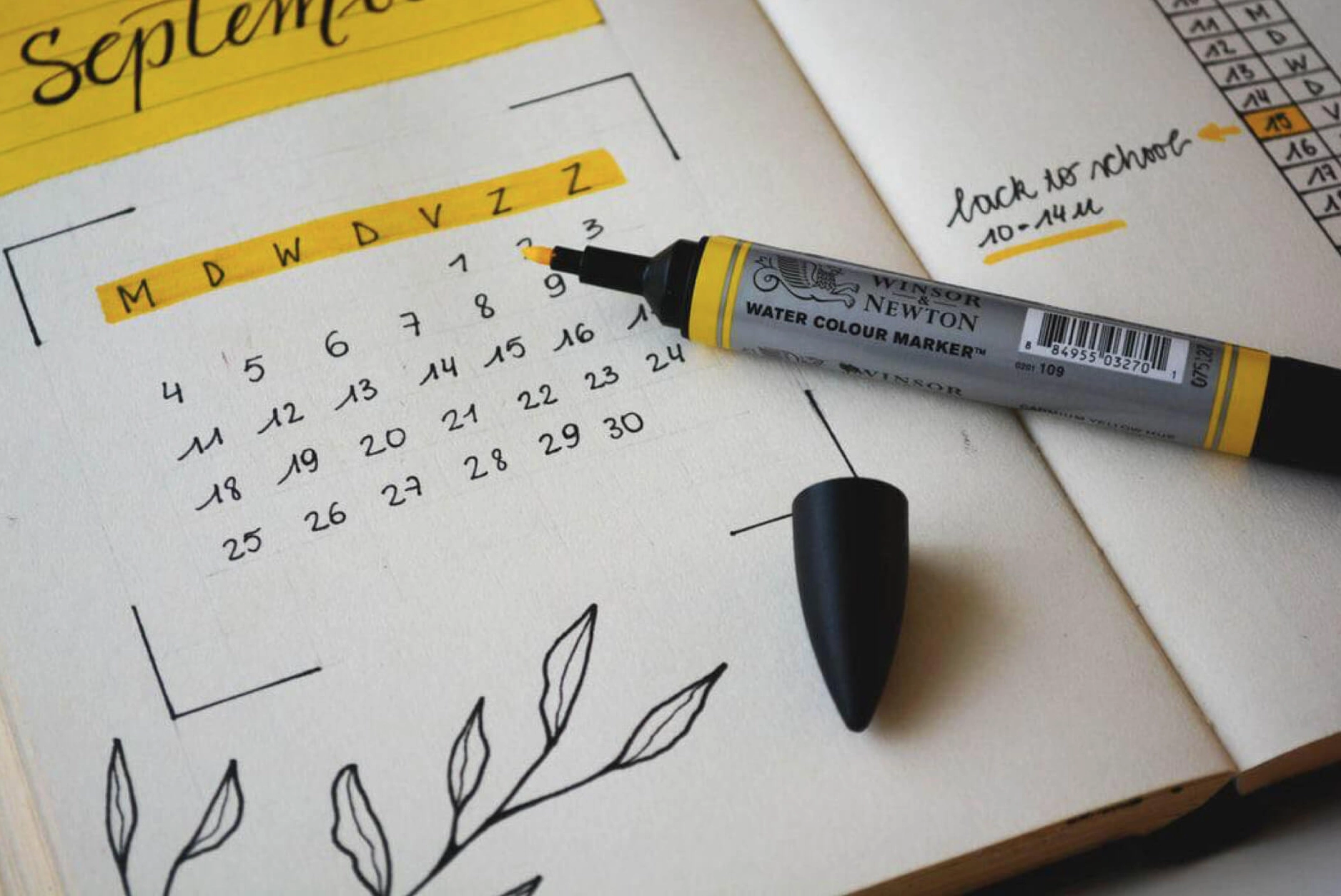 Trang trí sổ bullet journal đơn giản và hiệu quả