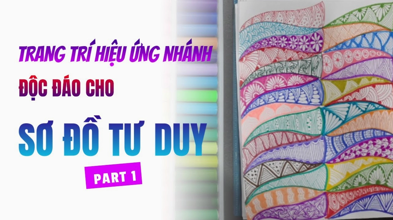 Trang trí sơ đồ tư duy bằng các công cụ số