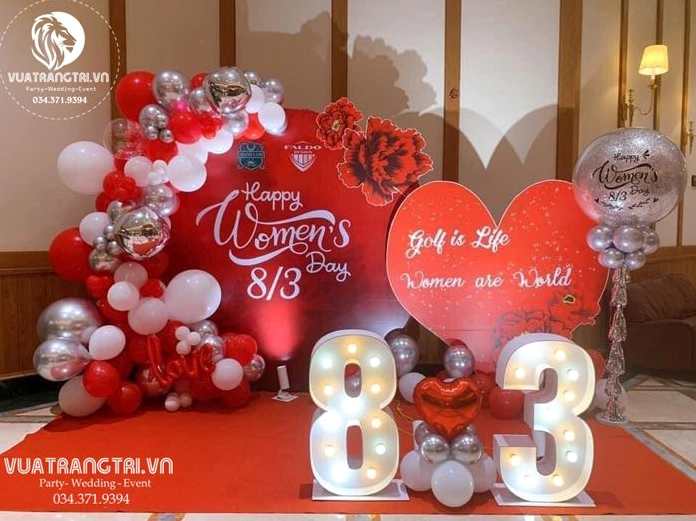 Trang trí sự kiện quốc tế phụ nữ