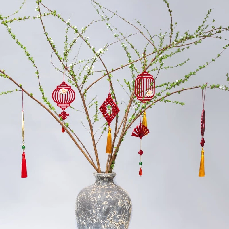 Trang trí Tết cây cảnh