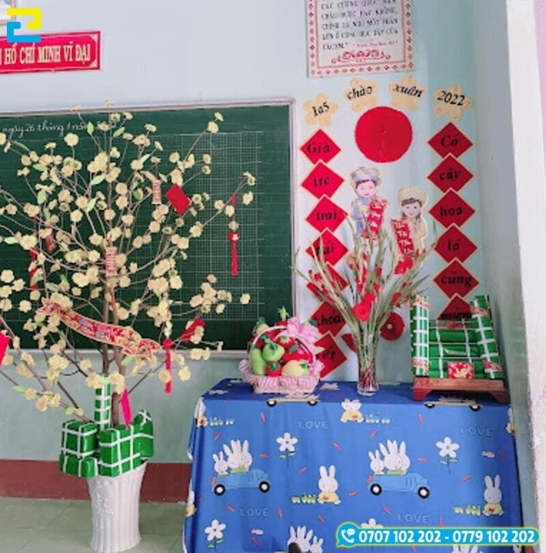 Trang trí Tết lớp học độc đáo