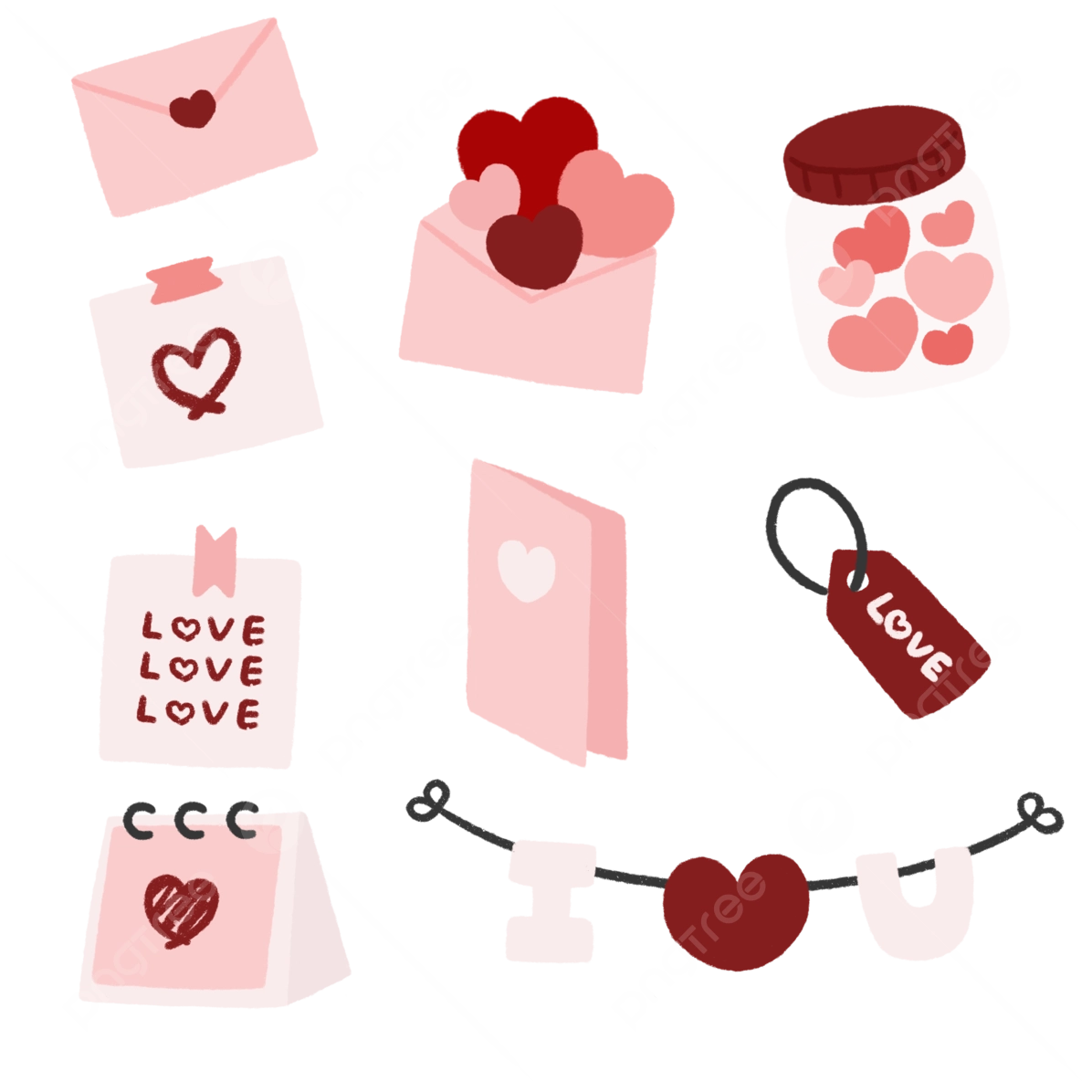 Trang trí thư chủ đề Valentine