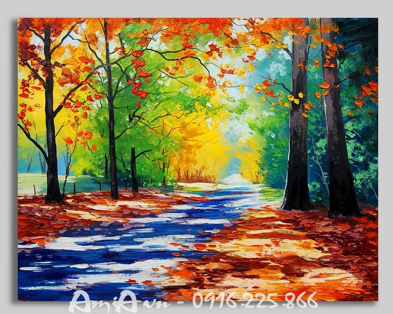 Tranh canvas mùa thu