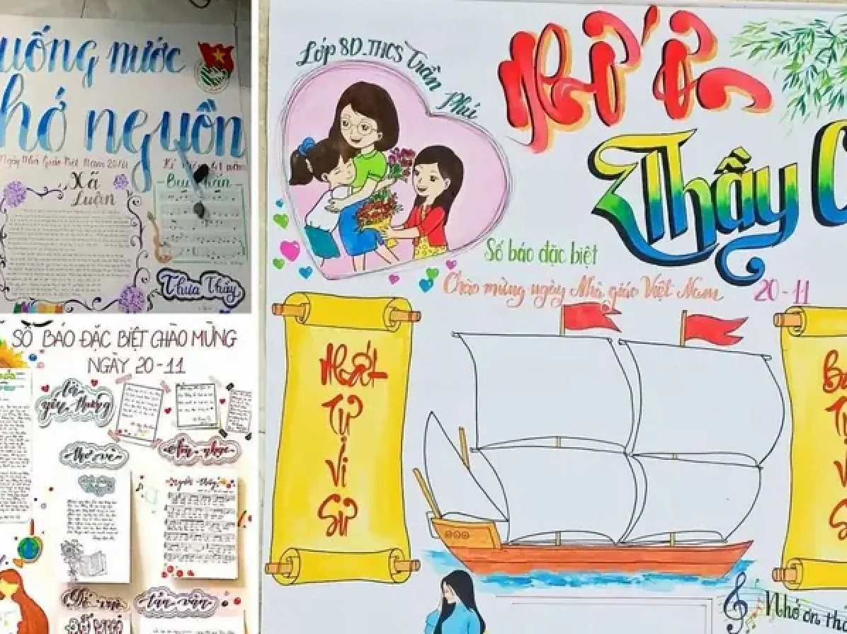 Tranh vẽ trang trí báo tường