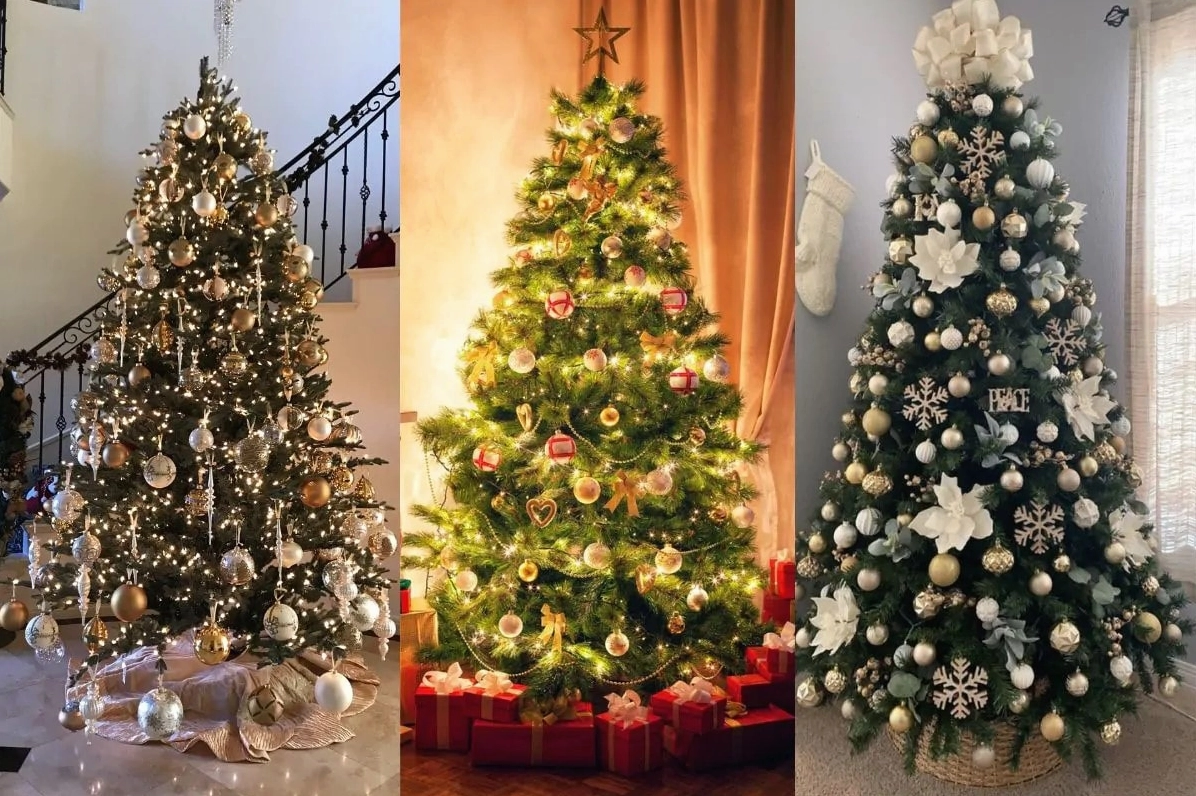 Treo quả châu lên cây thông Noel