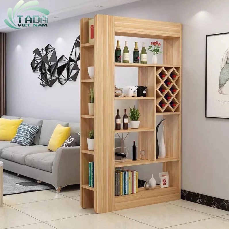Tủ rượu phòng khách bằng gỗ tự nhiên