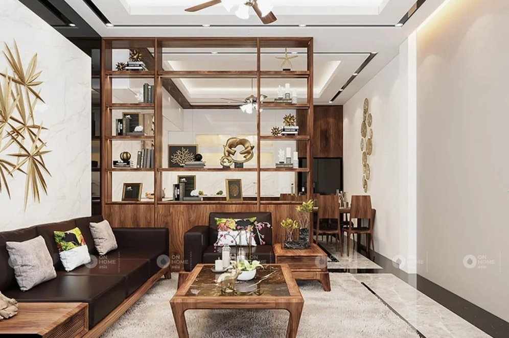 Tủ trang trí phòng khách đẹp