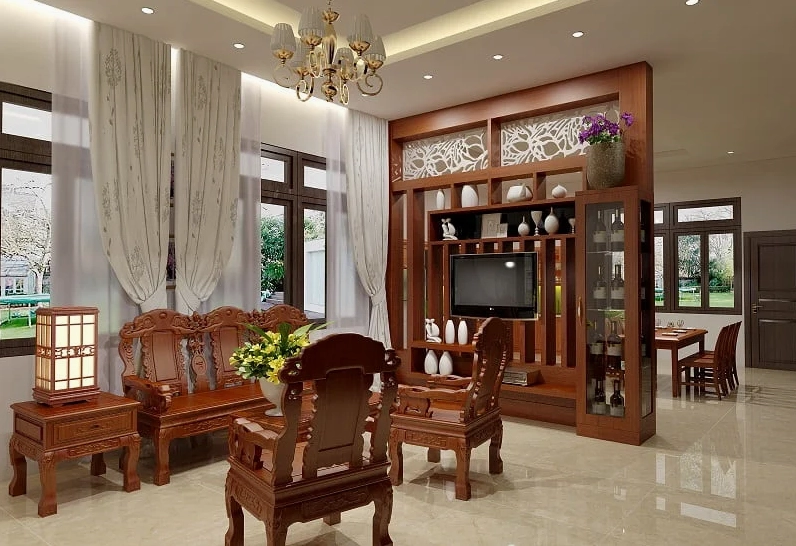 Tủ trang trí phòng khách