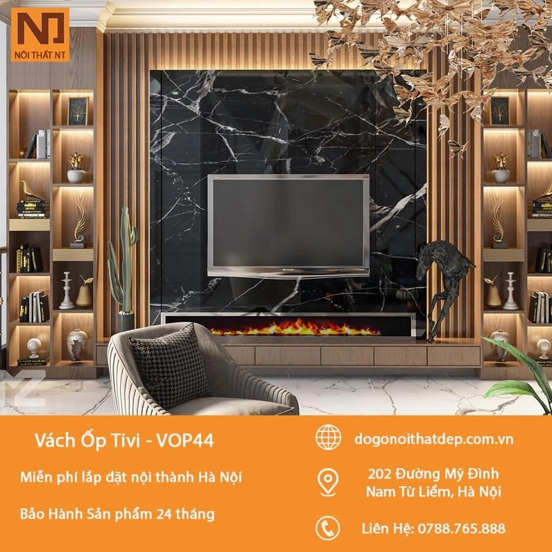 Vách tivi đẹp