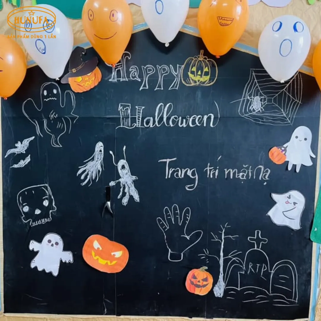 Vẽ banner trang trí Halloween