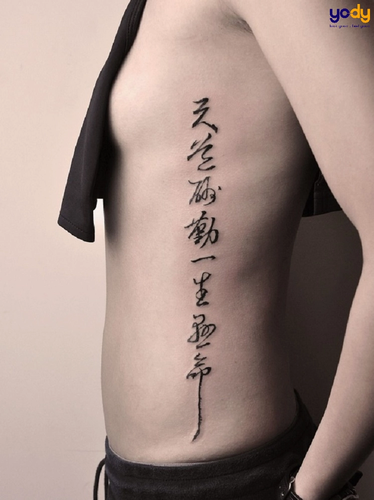 Vị trí xăm chữ cho nam