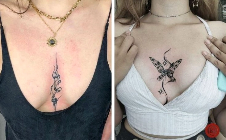 Vị trí xăm quyến rũ trên ngực