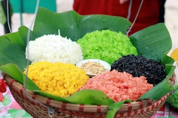 Xôi ngũ sắc đẹp