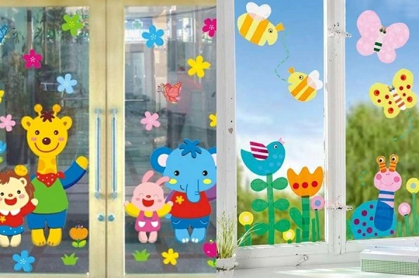 Ý tưởng trang trí cửa lớp học mầm non siêu dễ thương