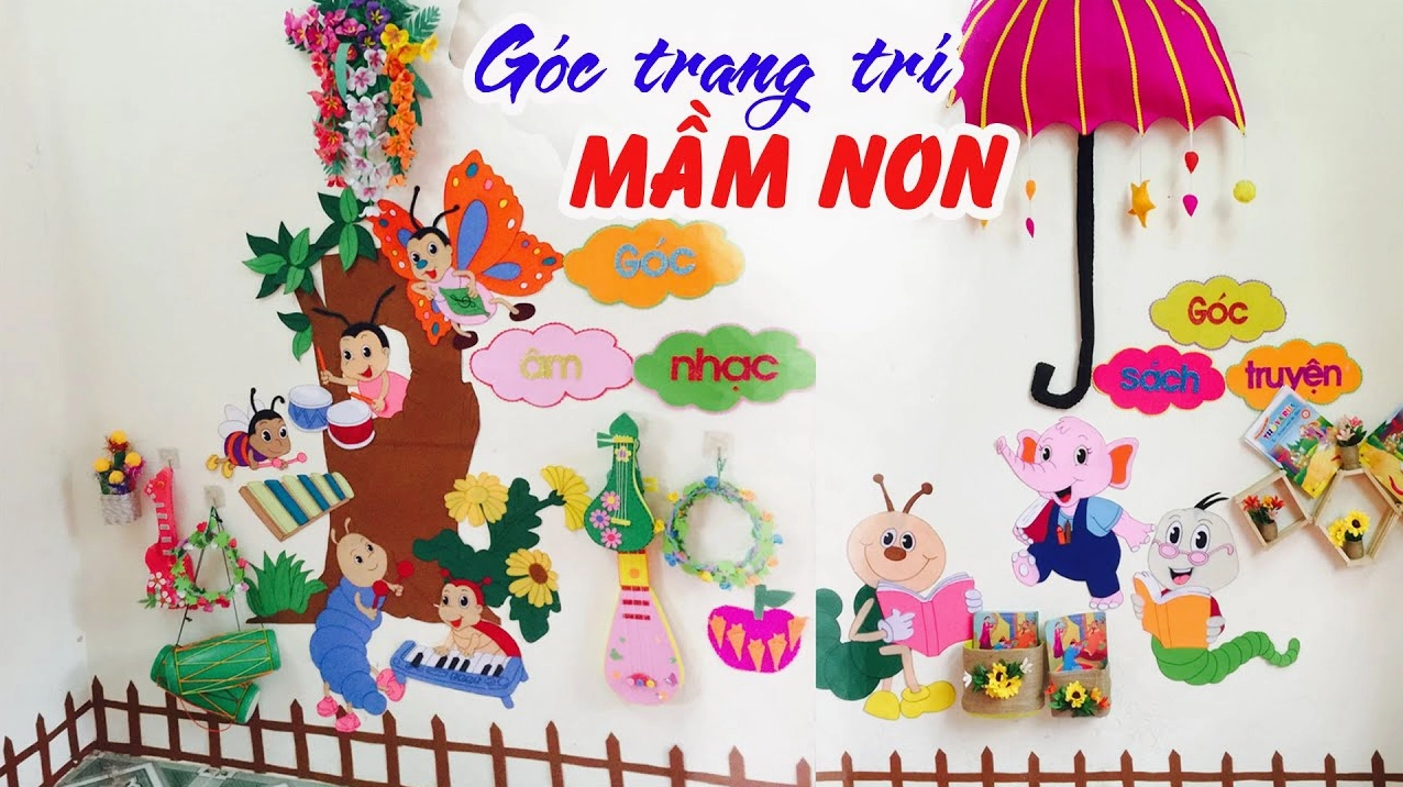 Ý tưởng trang trí góc lớp học sáng tạo và độc đáo