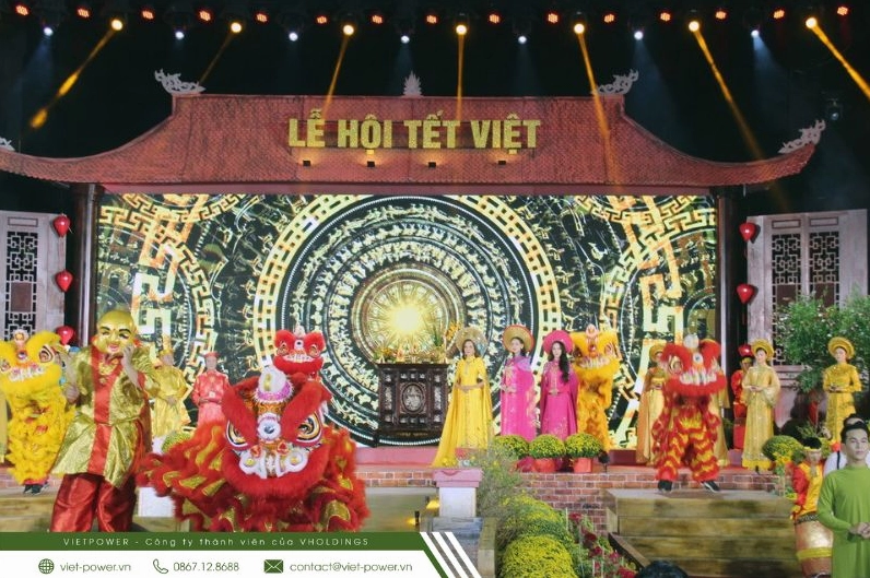 Ý tưởng trang trí sân khấu lễ hội Tết